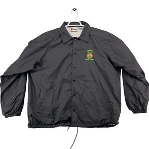 Cardinal Senator Halvorson Majority Leader Illinois Coaches Jacket XL Black Snap